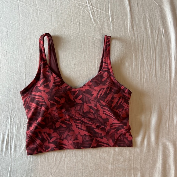 Lululemon align tank spray leaf fireside red multi - Picture 5 of 5